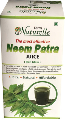 

Farm Naturelle 1 Neem Patra Juice/Ras+The Finest 400 ml Skin Care & Blood Cleaning Neem Juice Patra Ras Herbal 400 ml