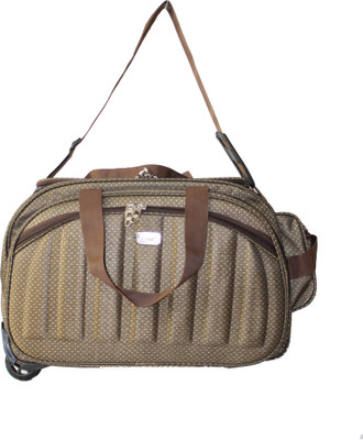 

VIDHI (Expandable) Expandable foldable duffel bag with two wheel 18"(46 cms) Travel Duffel Bag(Brown)