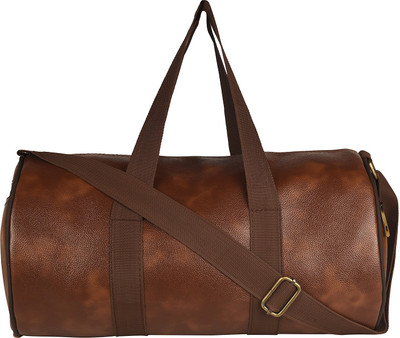 

Muccasacra Latest Tan Brown Weekender Duffel Gym Bag with 3 compartments Gym Bag(Brown)