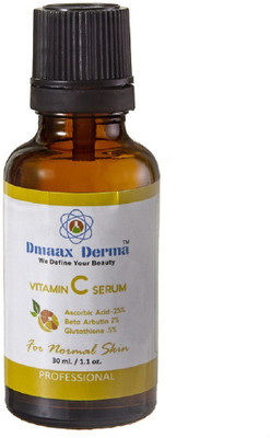 

Dmaax Derma Vitamin C Serum /1.1 O.Z Ascorbic Acid 25% Glutathione 5%(30 ml)
