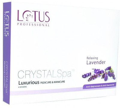 

Lotus Herbals Professional CrystalSpa Luxurious Pedicure and Manicure-Relaxing Lavender 495 g