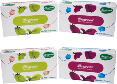 

Biogreen Premium Facial Tissue (pack of 4)(Pack of 4)