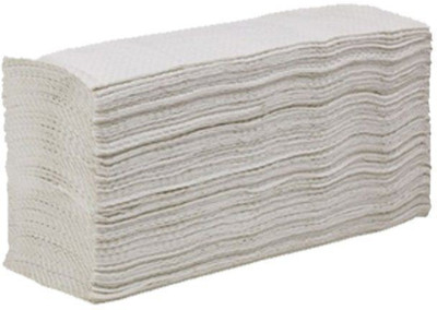 

Eware M fold Tissue Paper towel | Absorbent | Single ply | Commercial Dry Skin Care white Napkin trifold paper(Pack of 130)