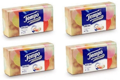 

TEMPO Cotton Touch Facial Tissue 4 Ply Box 80 Pulls - Pack Of 4 (240 Pulls)(Pack of 320)