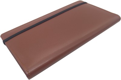 Essart Faux leather Cheque Book Folder(Set Of 1, Brown)