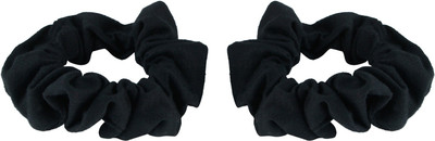 Franck Provost (France) Ponytail Hair Scrunchie (2 pcs) Rubber Band(Black)