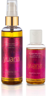 

Yuana Premium Hair Oil - 100 ml +50 ml - Reduces dandruff, promotes hair growth and makes hair stronger Hair Oil(150 ml)