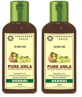 Continent Spice Pure Amla Hair Oil 50 ML × 2 (Pack of 2) Hair Oil(100 ml)