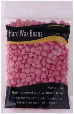 

sweetpea Flavored Hair Removal Hard Wax Beans Hard Body Wax Beans For Facial Arm Legs (Weight 100g rose pink Wax(100 g)