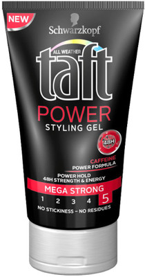 

Schwarzkopf Taft All Weather Power Styling Gel Mega Strong 150 ml Gel(150 ml)