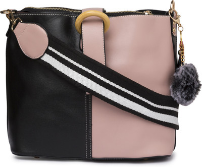 

Satchel Bags Shoulder Bag(Pink, Black), Black;pink