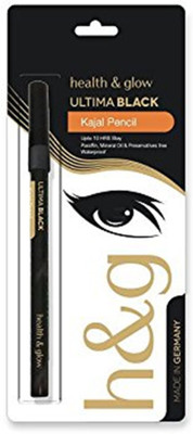 

Health and Glow Kajal Ultima Black Pencil(Black)