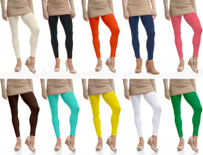 Lili Ankle Length Ethnic Wear Legging(Multicolor, Solid)