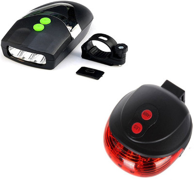 

pedal machine mouse 3d light with horn +_laser light combo LED Front Rear Light Combo(Black)