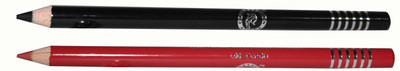 

COLORS QUEEN Lip Liner waterproof Matte Lip Pencil(Black, peach)