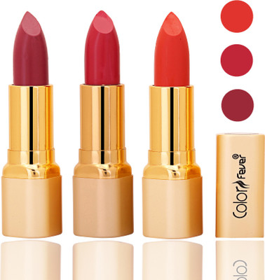 

Color Fever lipstick with Vitamin E, Enriched soft and smooth matte(mauve, neon, orange, 12 g)