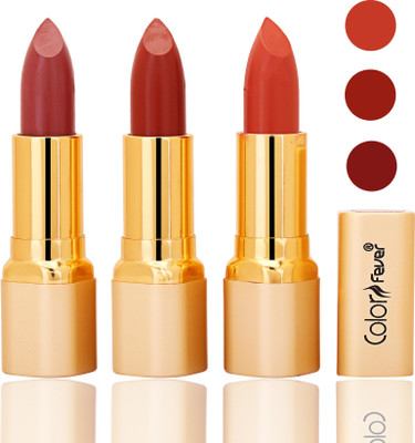 

Color Fever Lipstick 9 to 5(mauve, dry orange, brick orange, 12 g)