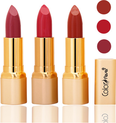 

Color Fever lipstick with Vitamin E, Enriched soft and smooth matte(mauve, neon, dry orange, 12 g)