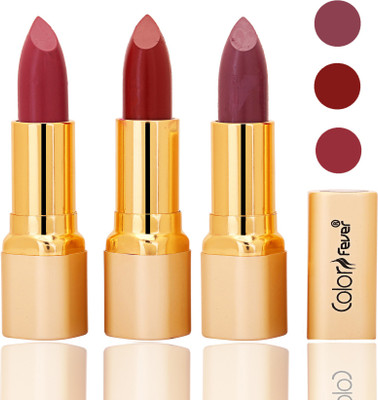 

Color Fever lipstick with Vitamin E, Enriched soft and smooth matte(mauve, mauve, plum, 12 g)