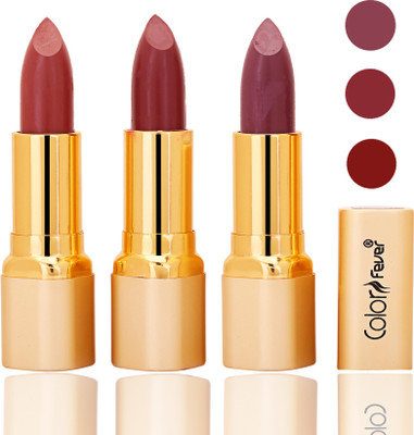 

Color Fever lipstick with Vitamin E(mauve, mauve, plum)