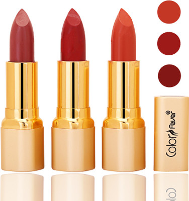 

Color Fever lipstick matte(mauve, red, brick orange, 12 g)