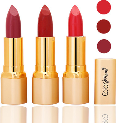 

Color Fever lipstick with Vitamin E, Enriched soft and smooth matte(mauve, red, red, 12 g)