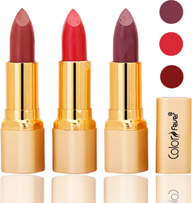 Color Fever lipstick matte(mauve, red, plum, 12 g)