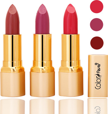 Color Fever lipstick with Vitamin E(mauve, plum, neon, 12 g)