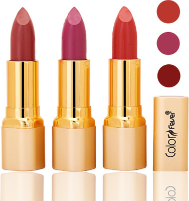 

Color Fever lipstick with Vitamin E, Enriched soft and smooth 9 to 5 matte(mauve, plum, orange, 12 g)