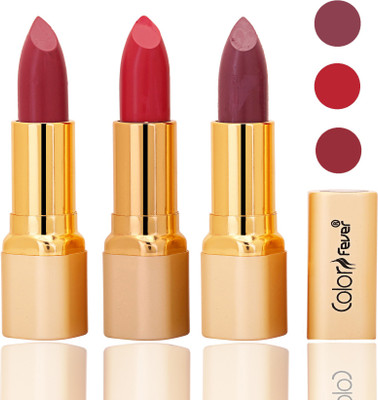 

Color Fever lipstick with Vitamin E, Enriched soft and smooth matte(mauve, neon, plum, 12 g)