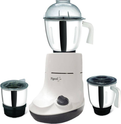 

Pigeon CLASSIC 550W MIXER GRINDER 550 W Mixer Grinder(White, 3 Jars)