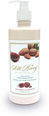 

Silkberry Almond & Saffron Body Lotion(500 ml)