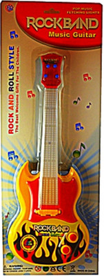 

My Online Retail Battery Operated Music And Lights Rock Band Guitar For Kids(Multicolor)