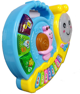 

Miss & Chief Musical Snail Shaped Piano Learning Toy with Light and Sound Effects(Multicolor)