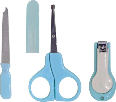 

RAAYA Baby Manicure Pedicure Set, Baby Grooming Health Care Manicure Set for Kid, Blue(25 g, Set of 4)