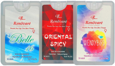 

Renovare Belle 16/Wendybird/Oriental Spicy (Set of 3) Eau de Cologne - 18 ml(For Women)