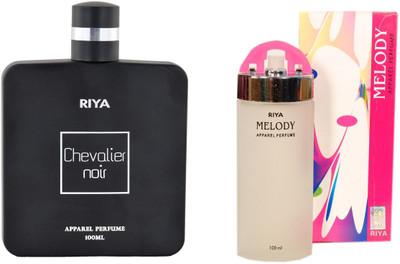

Riya Melody pink Apparel Eau de Perfume with Chevalier Noir Apparel Perfume - 200 ml(For Men & Women)