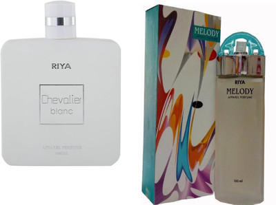 

Riya Melody Blue Apparel Eau de Perfume with Chevalier Blanc Apparel Perfume - 200 ml(For Men & Women)