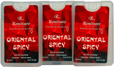

Renovare Oriental Spicy (Set of 3) Eau de Cologne - 18 ml(For Women)