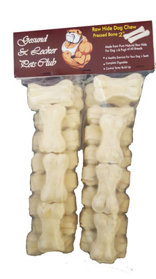 

Gesund & Lecker Pressed Bone (Small-2 inch) (Pack of 450gm) Beef Dog Chew(450 g, Pack of 24)