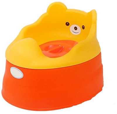 

CHHOTE SAHEB Baby Potty Seat Bear Cartoon Print Potty Seat(Yellow,Orange)