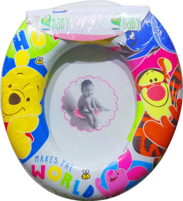 

VBaby Soft Comfortable Tiger Cushion Toilet Seat Trainer Seat Potty Seat(White)