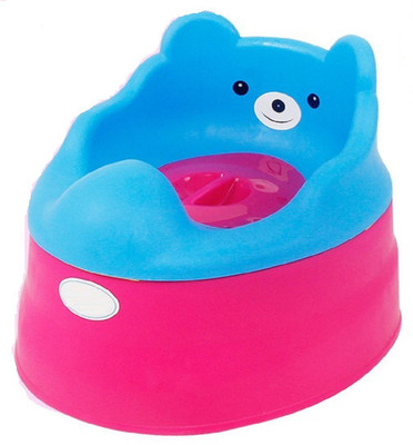

Chinmay Kids Baby Potty Seat Bear Cartoon Print Potty Seat(Blue, Pink)