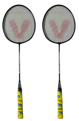 

vipson Full size Light Weight Badminton Racquet set of 2 For Kids 10 To 12 Years Multicolor Strung Badminton Racquet(G5 - 3 Inches, 350 g)