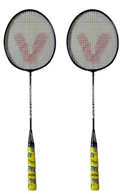 

vipson Full size Light Weight Badminton Racquet set of 2 For Kids 10 To 12 Years Multicolor Strung Badminton Racquet(G5 - 3 Inches, 350 g)