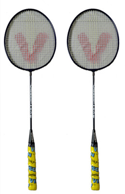 

vipson Full size Light Weight Badminton Racquet set of 2 For Kids 10 To 12 Years Multicolor Strung Badminton Racquet(G5 - 3 Inches, 350 g)
