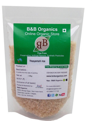 

B&B Thooyamalli (10 kg) Raw Rice (Medium Grain, Raw)(10000 g)