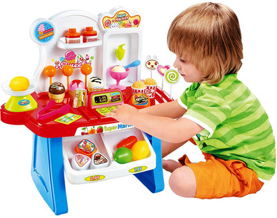 

Kiditos Kids Supermarket Play Set with Light and Sound - 34 Pcs Set