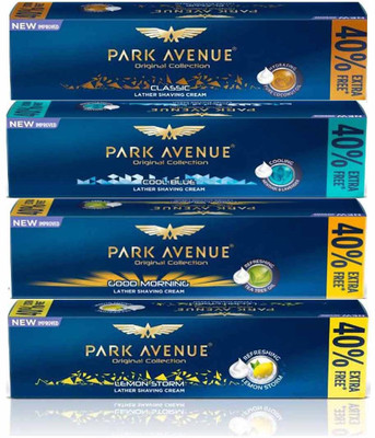 

Park Avenue CLASSIC + COOL BLUE + GOOD MORNING + LEMON STORM Original Collection Shaving Cream 84 g × 4 Pack Of Four(336 g)