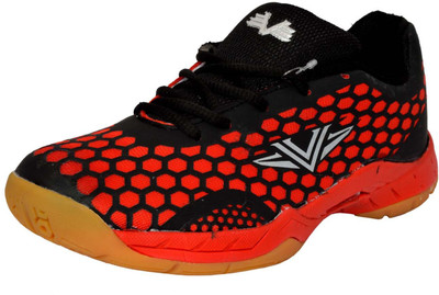 Vijayanti Badminton Shoes For Men(Red, Black